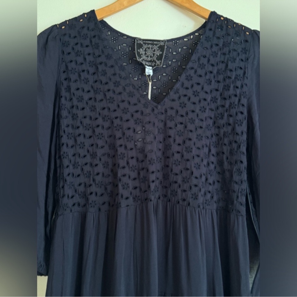 Savannah Navy Blue Maxi Dress - Picture 4 of 8